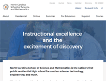 Tablet Screenshot of ncssm.edu