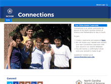 Tablet Screenshot of connections.ncssm.edu
